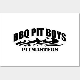 Bbq Pit Boys Pitmasters Official Logohellip Black Chef Posters and Art